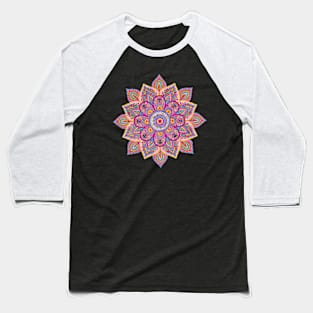 Flower Mandala Baseball T-Shirt